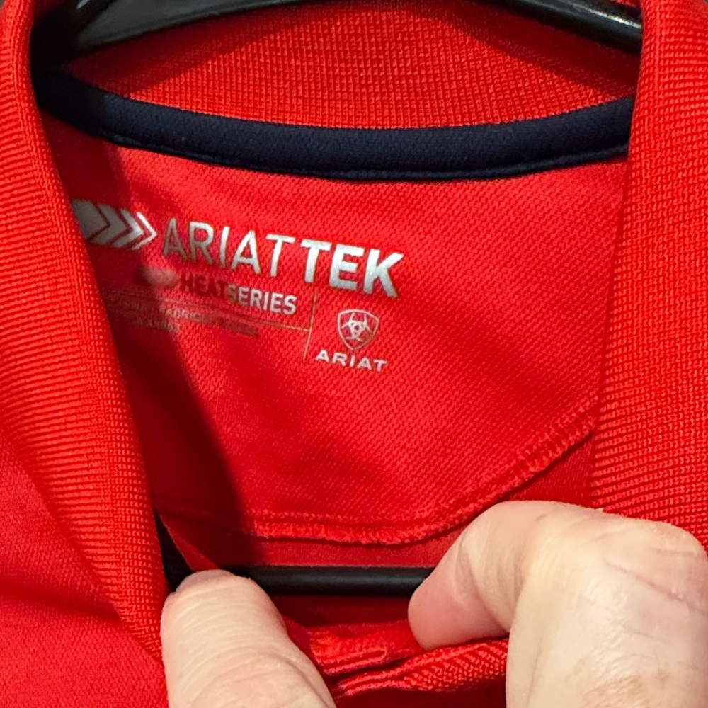 Red Polo Shirt by Ariat - Picture 3 of 4